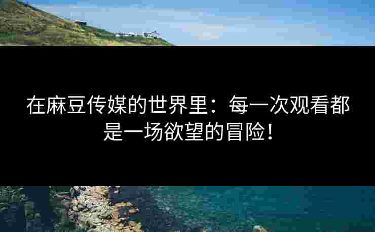 在麻豆传媒的世界里：每一次观看都是一场欲望的冒险！