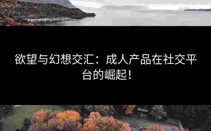 欲望与幻想交汇：成人产品在社交平台的崛起！